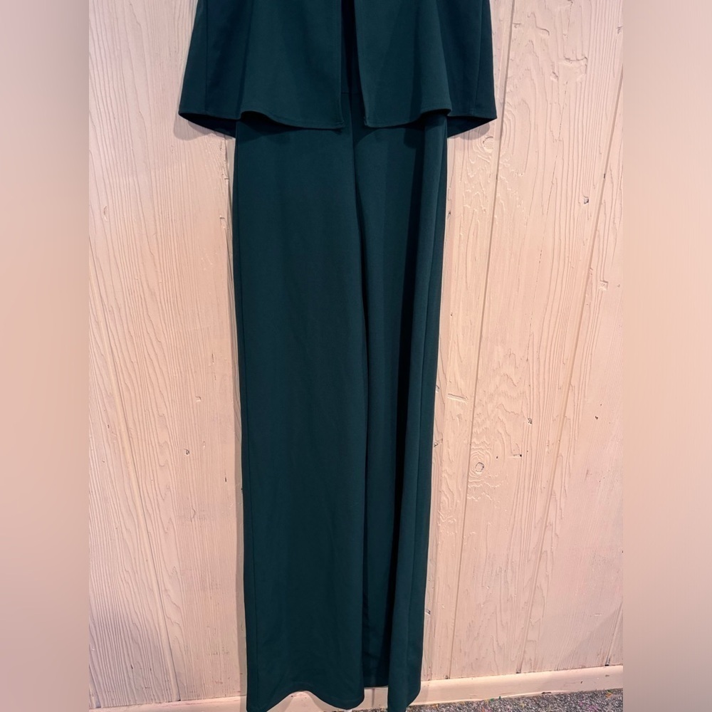 Lulu’s Power of Love Emerald Green Strapless Jumpsuit, Size M - Picture 4 of 10